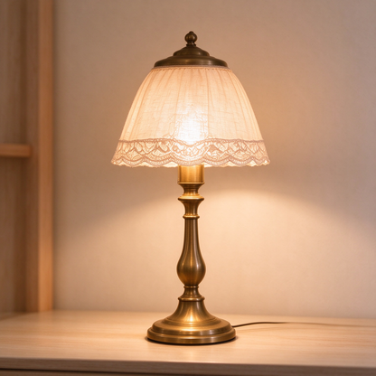 Vintage Warm Table Lamp, Retro Bedside Desk Lamp for Bedroom Study Room Decor