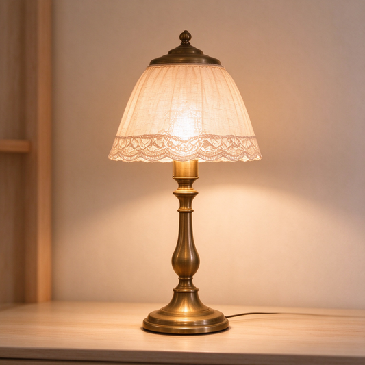 Vintage Warm Table Lamp, Retro Bedside Desk Lamp for Bedroom Study Room Decor