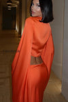 sexy-tie-long-sleeve-v-neck-skirt-set