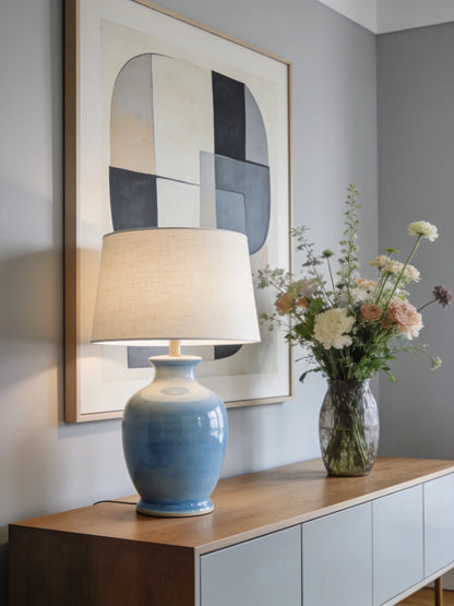 Ceramic Base Modern Desk Lamp