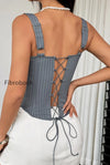 striped-color-block-ruffle-trim-boned-cami-top