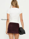 karra-flocked-mini-skirt-washed-red