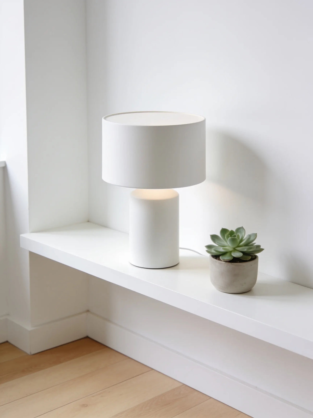 Matte White Minimalist Desk Lamp