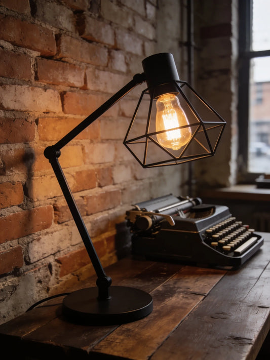 Modern Black Metal Task Desk Lamp