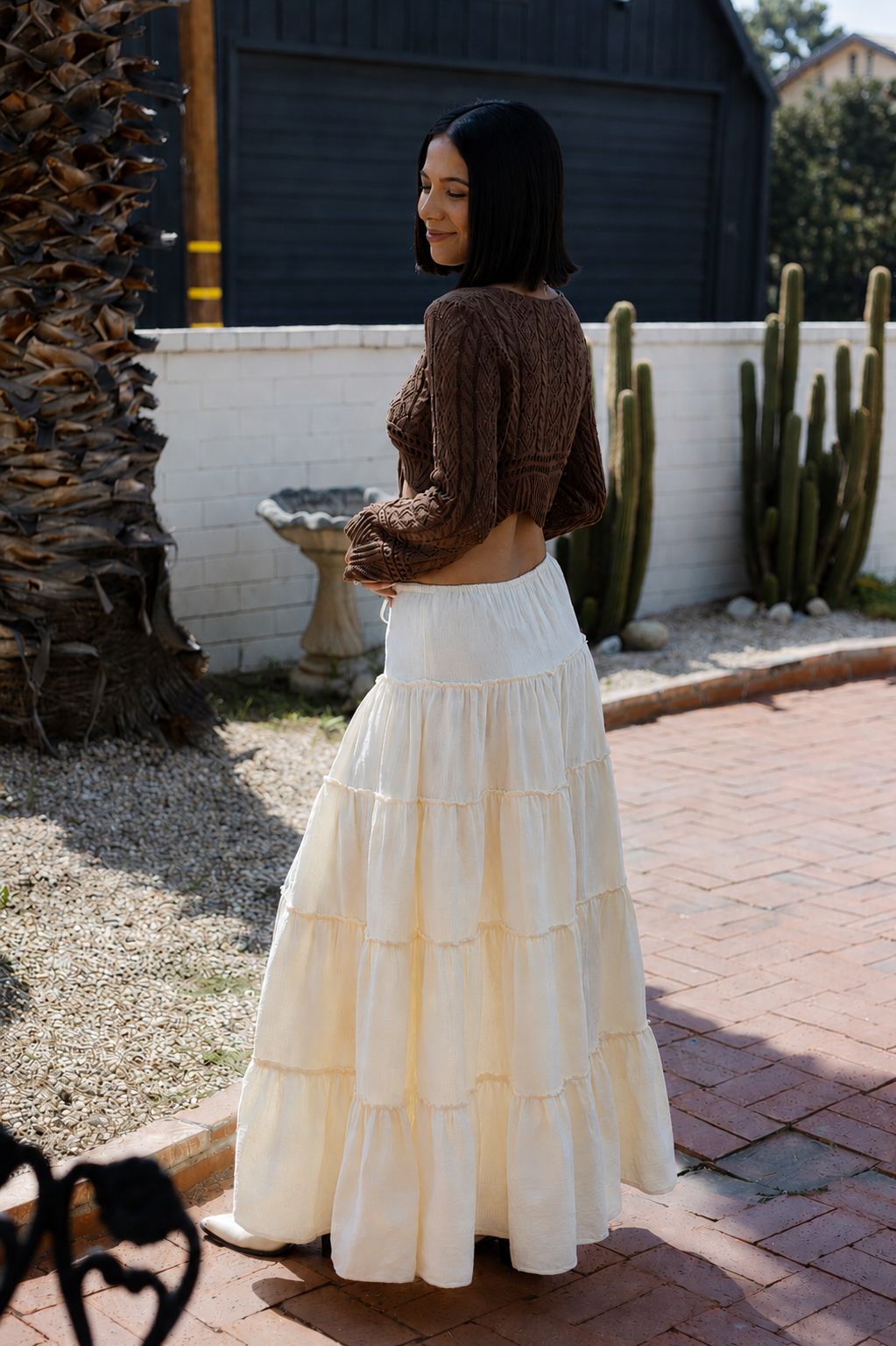 Tiered Maxi Skirt