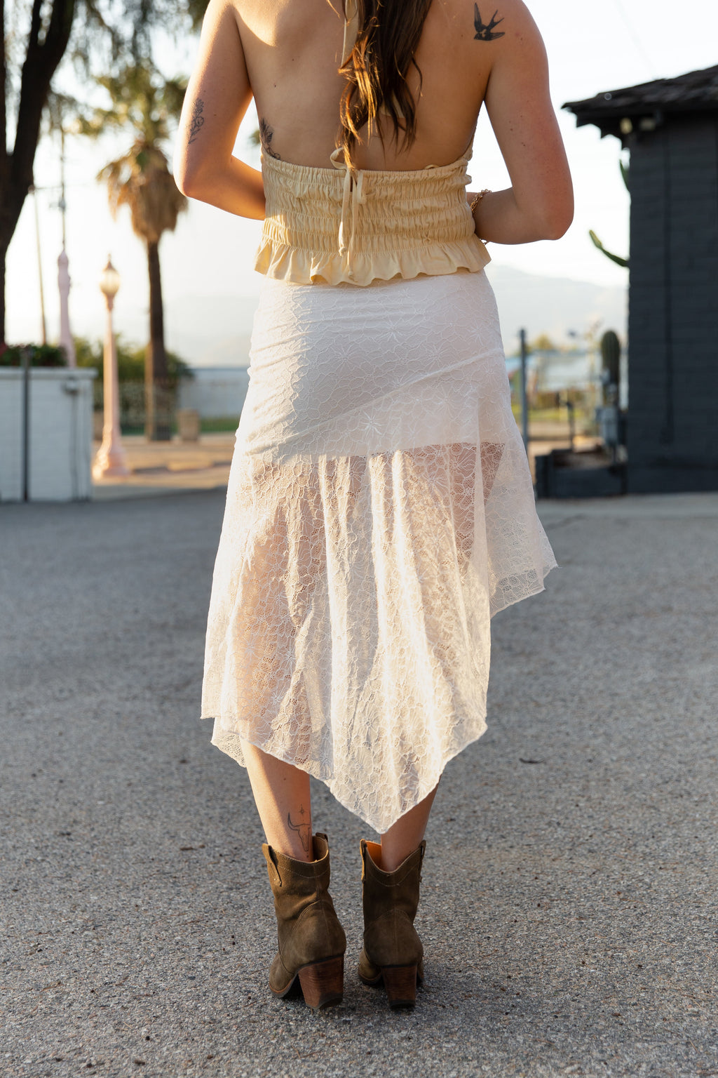 Asymmetrical Midi Skirt