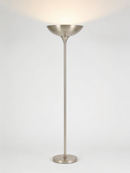 Brushed Nickel Torchiere Floor Lamp