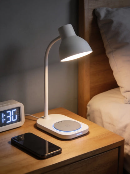 Dimmable LED Desk Lamp with Wireless Charging
