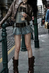 retro-sexy-belted-denim-dress