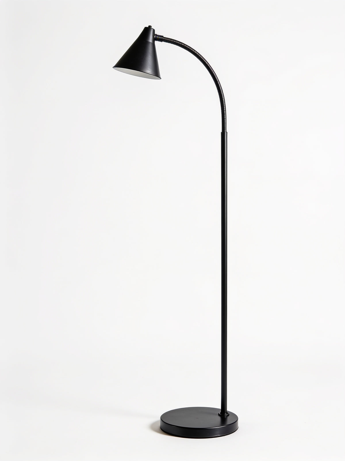 Matte Black Gooseneck Floor Lamp