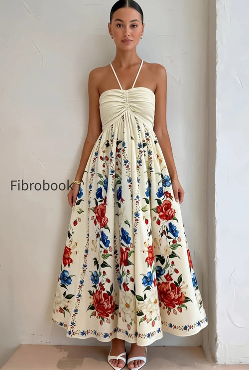 Cami Floral Vacation Maxi Boho Dress