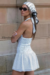 sexy-polka-dot-halter-open-back-lace-up-cinched-mini-dress