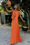 cotton-linen-vest-swing-skirt-set